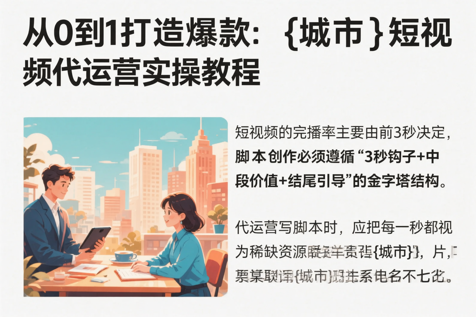 从0到1打造爆款：双河短视频代运营实操教程