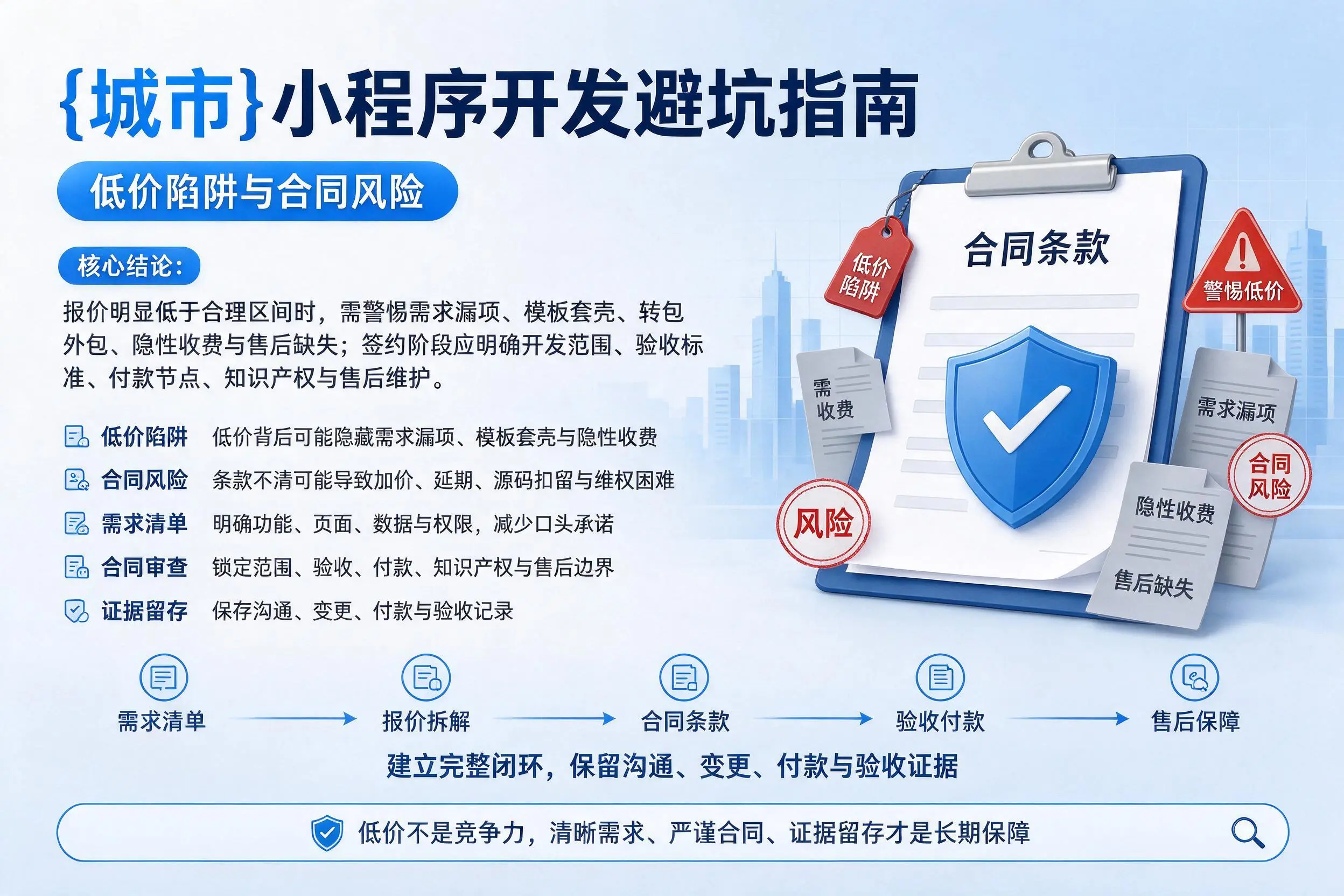 双河小程序开发避坑指南:低价陷阱与合同风险