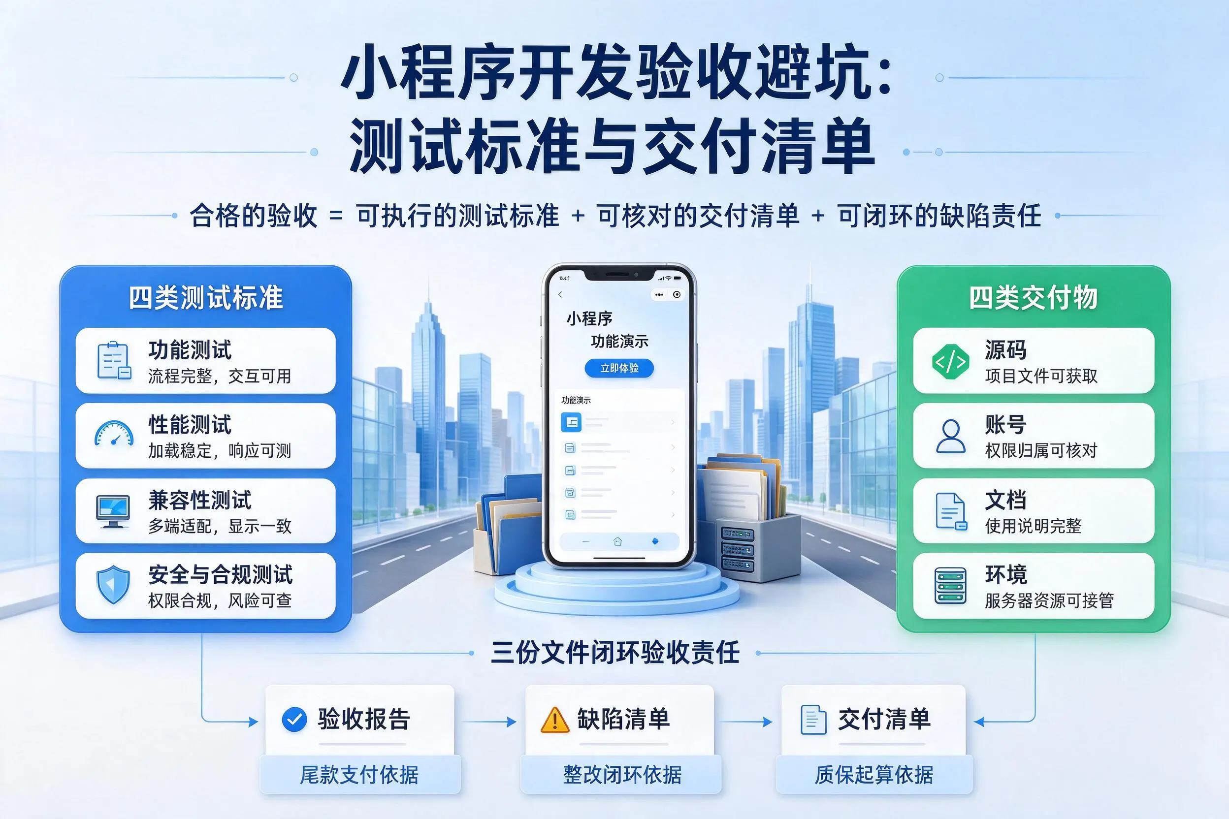 双河小程序开发验收避坑:测试标准与交付清单