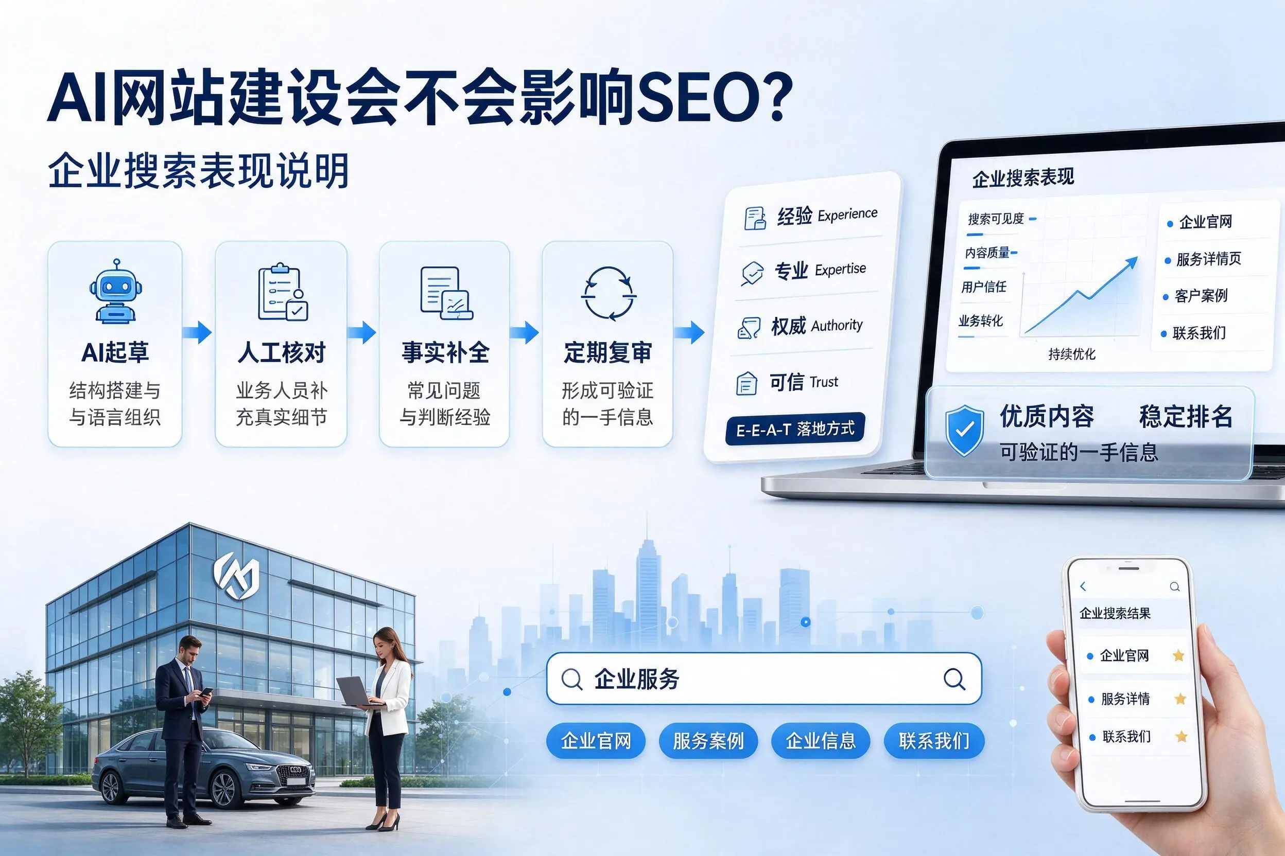 AI网站建设会不会影响SEO?双河企业搜索表现说明