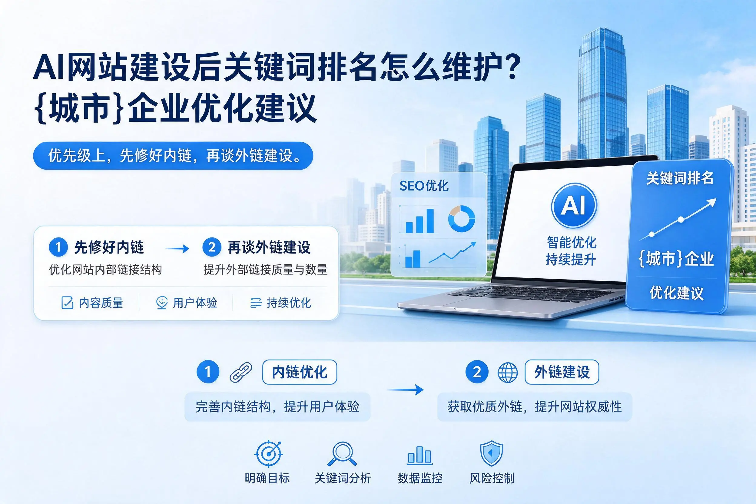 AI网站建设后关键词排名怎么维护？双河企业优化建议