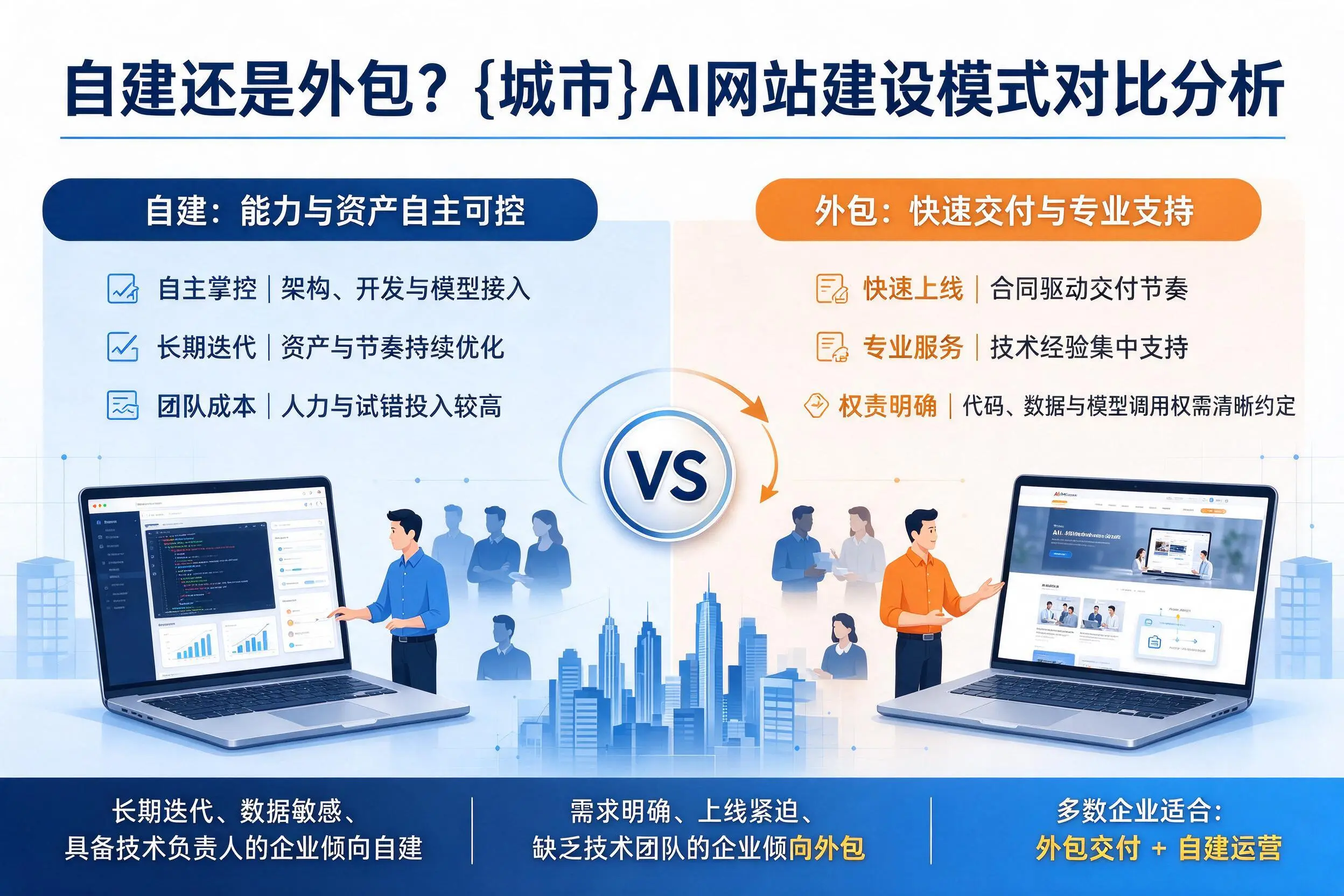 自建还是外包？双河AI网站建设模式对比分析