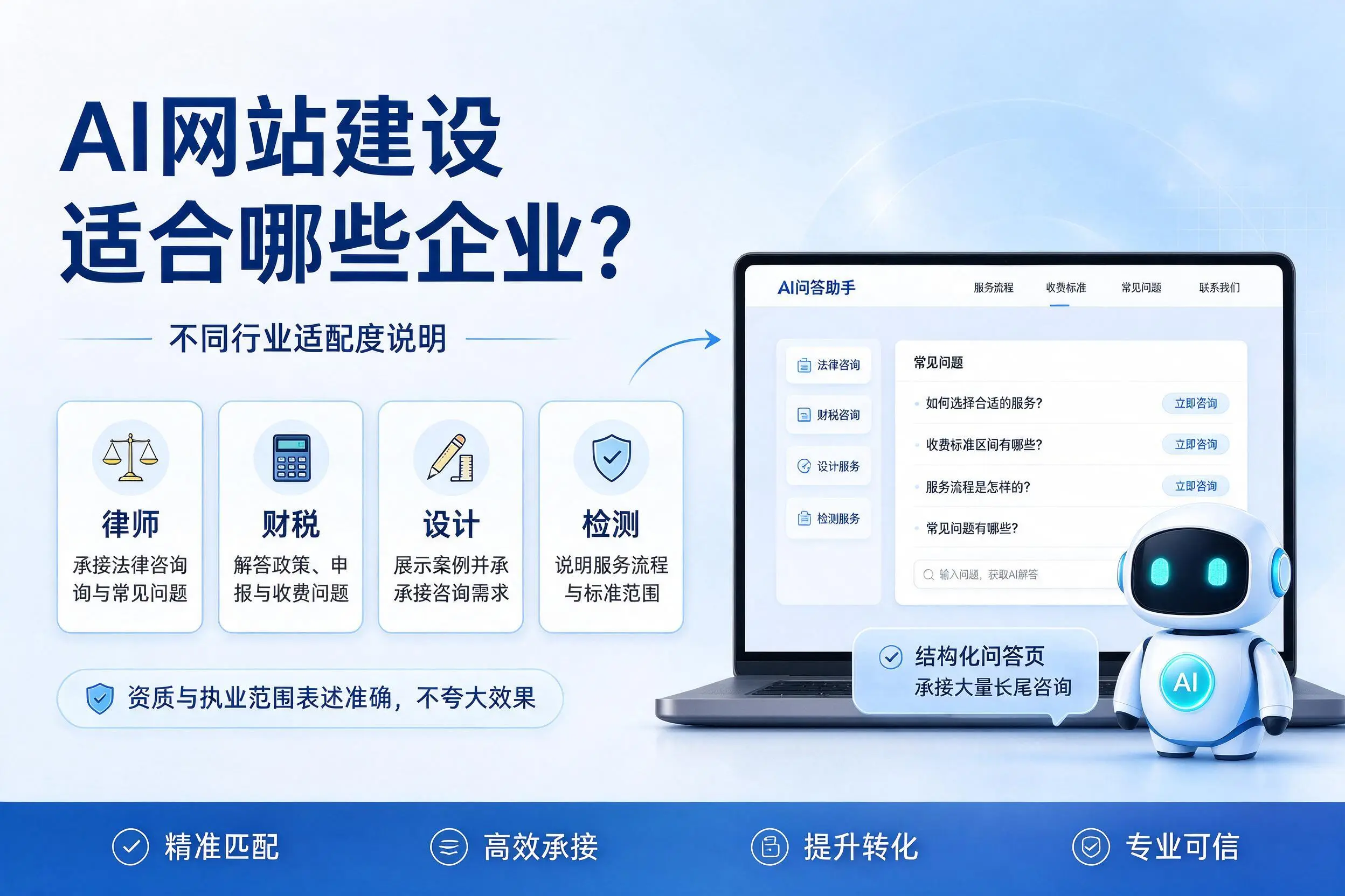 AI网站建设适合哪些企业?双河不同行业适配度说明